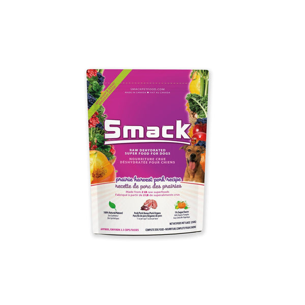 Smack Pet Food Prairie Harvest Pork Dehydrated Dog Food