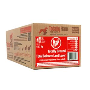 Totally Raw Pet Food Dîner totalement moulu équilibré « Land Lover » congelé pour chiens