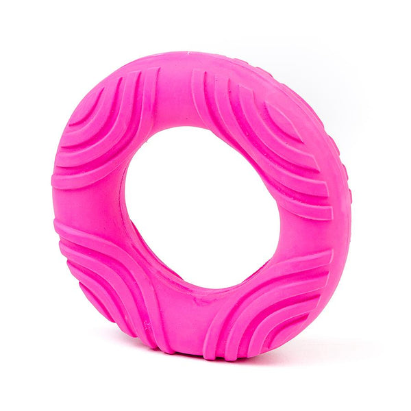 Bud'z Latex Ring Squeaker Dog Toy, Purple