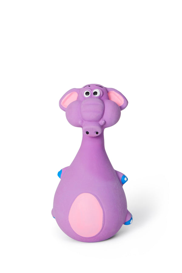 Bud'z Latex Elephant Squeaker Dog Toy, 13-cm
