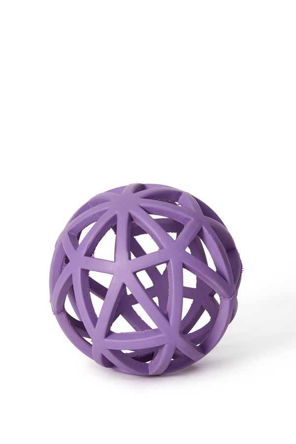 Bud'z Rubber Ball Soft Dog Toy, Purple