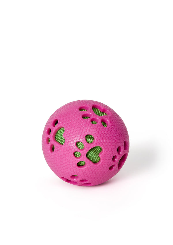 Bud'z Jouet pour chien balle en caoutchouc, rose