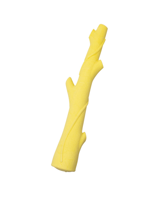 Bud'z Rubber Foam Branch Dog Toy, Yellow