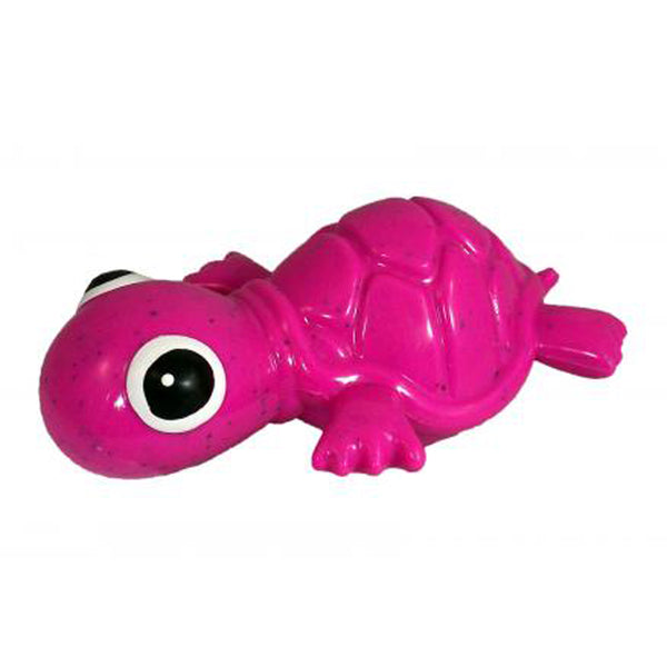 Cycle Dog Ecolast 3-Play Turtle Dog Toy, Fuchsia