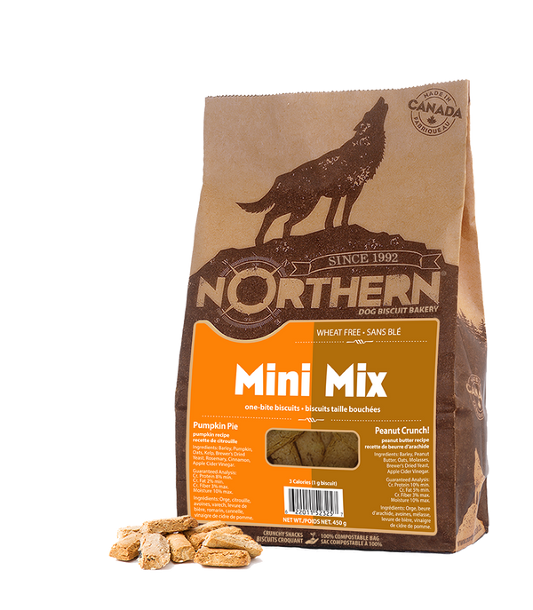 Northern Biscuit Mini Mix Pumpkin & Peanut Dog Treats