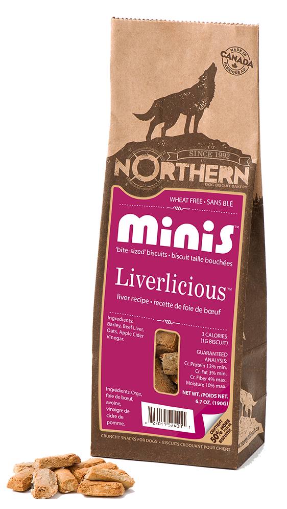 gâteries pour chiens Northern Biscuit Liverlicious Minis