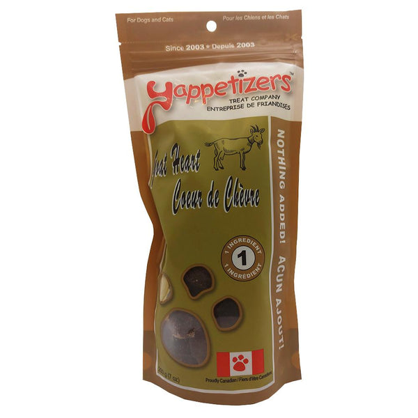 Yappetizers Goat Heart Dog & Cat Treats