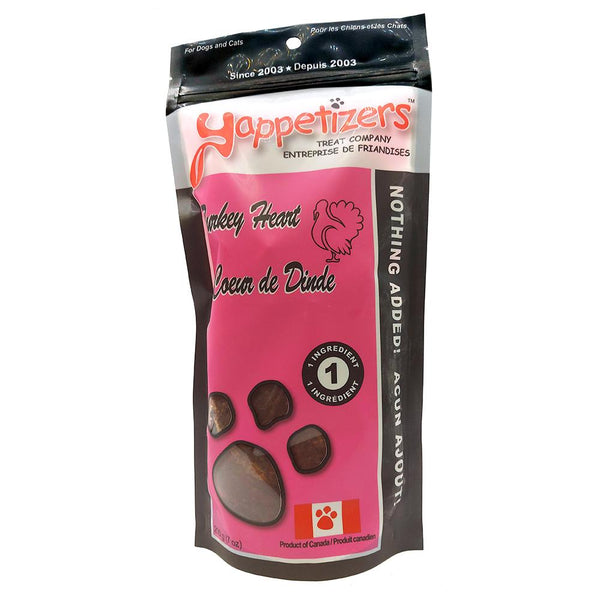 Yappetizers Turkey Heart Dog & Cat Treats