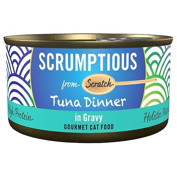 Scrumptious From Scratch Red Meat Tuna Dinner Wet Cat Food Can