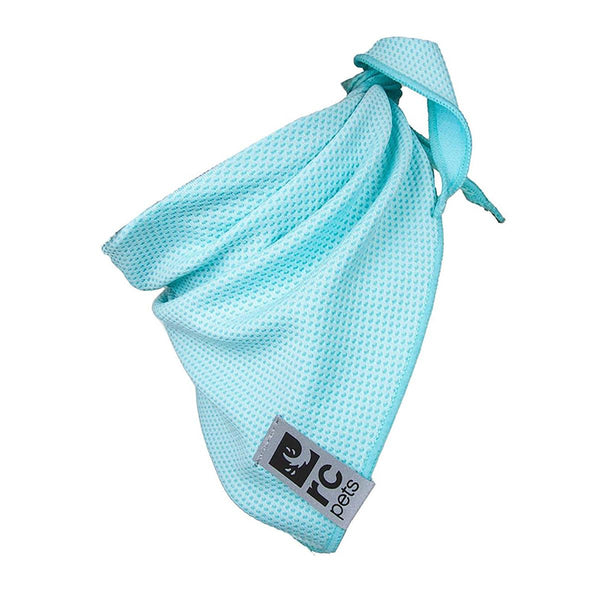 RC Pets Bandana rafraîchissant Zephyr pour chiens, Bleu glace.