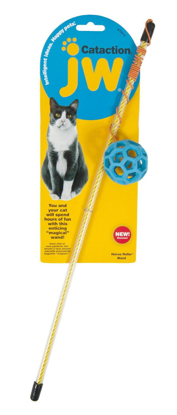 JW Pet Cataction Hol-ee Roller Ball Wand Cat Toy