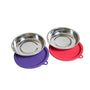 Messy Cats Bols Pour Chat En Inox Avec Couvercles En Silicone, 2-Pqt