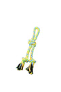 Bud'Z Jouet De Corde Pour Chien, Double Avec 3 Noeuds Vert Et Jaune