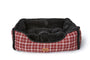 Bud'z Cuddler Lit pour chien, rouge/noir