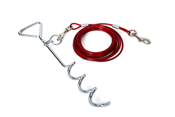 Bud'z Dog Metal Stake & Tie-Out Cable
