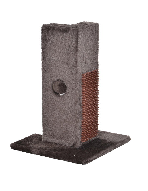 Bud'z Poki Play Station Corner Protector Cat Scratcher, Brown, 30 x 30 x 41.5-cm