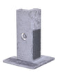 Bud'z Poki Play Station Corner Protector Cat Scratcher, Grey, 30 x 30 x 41.5-cm