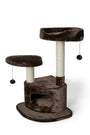 Bud'z Condo 3 Level Cat Scratching Post, Brown, 62 x 50 x 89-cm