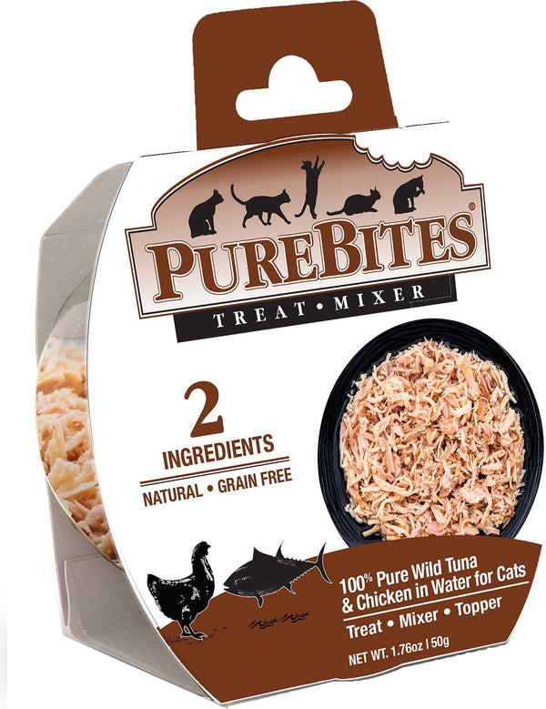 PureBites Mixers 100% Tuna & Chicken in Water Cat Food Toppers & Treats
