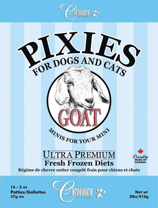 Carnivora Pixie Goat Diet Frozen Cat & Dog Food