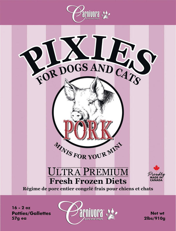 Carnivora Pixie Pork Diet Frozen Cat & Dog Food