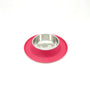 Messy Cats Bol Inox Avec Base En Silicone Pour Chat, Simple, Rouge