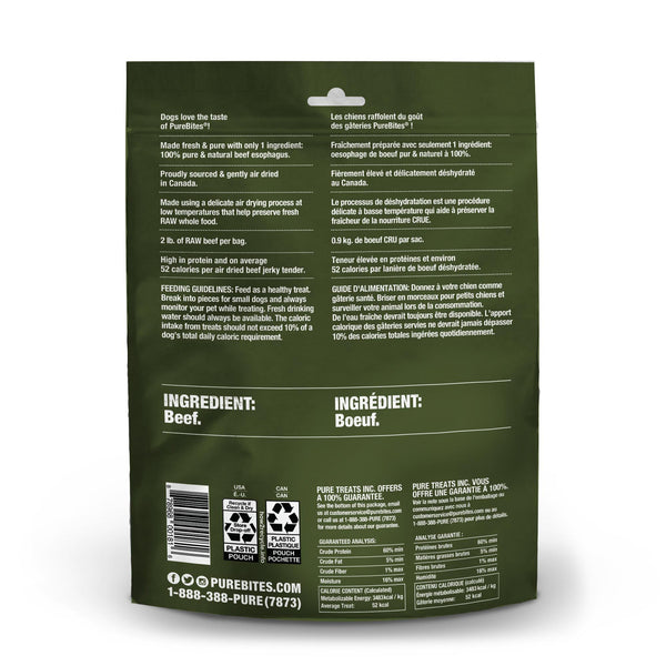 PureBites Beef Tenders Air-Dried Dog Treats