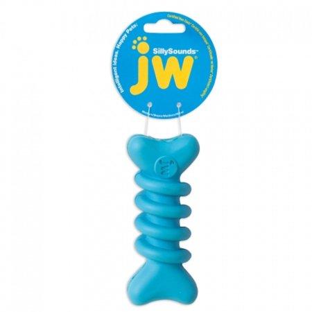 JW Pet Sillysounds Spiral Bone Dog Toy, Color Varies