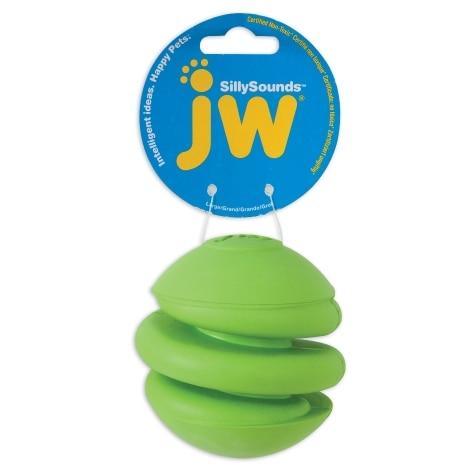 JW Pet Sillysounds Spiral Football Dog Toy, Color Varies