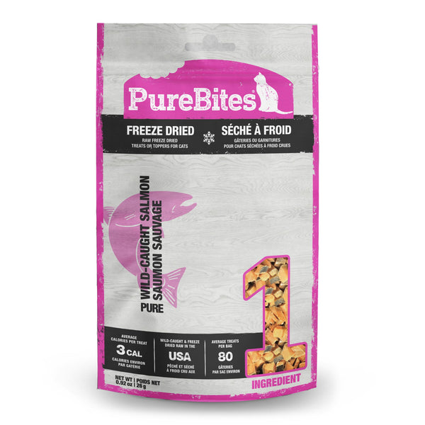 PureBites Wild-Caught Salmon Freeze-Dried Cat Treats