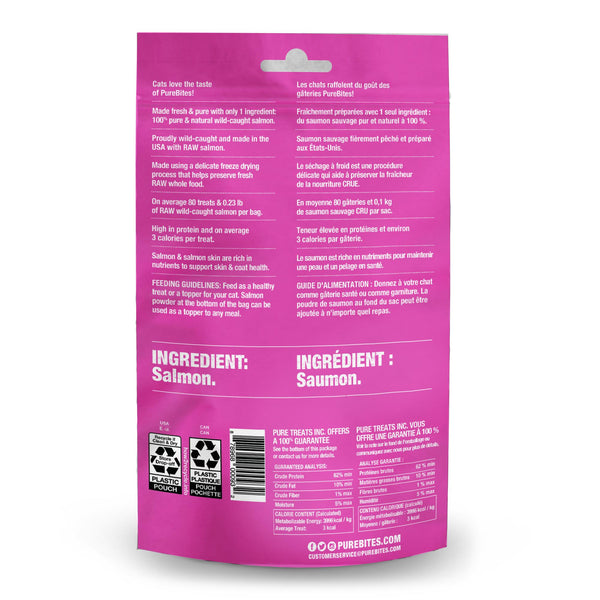 PureBites Wild-Caught Salmon Freeze-Dried Cat Treats
