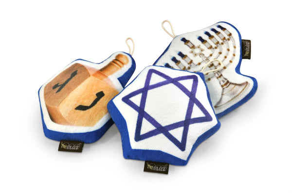 P.L.A.Y. Ensemble de jouets pour chien Hanukkah