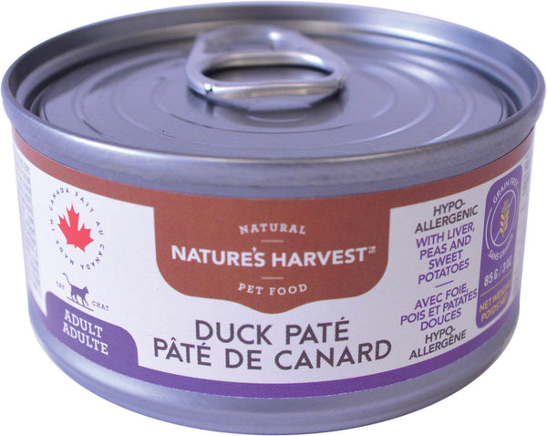 Nature's Harvest Duck Pate Adult Wet Cat Food