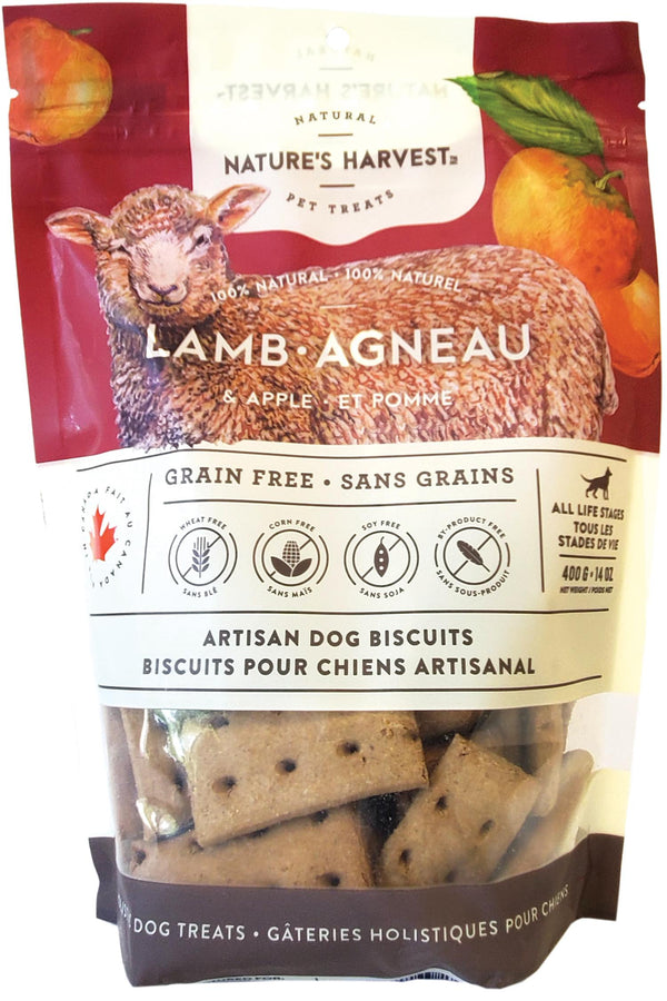 Nature's Harvest Artisan Biscuits Lamb & Apple Dog Treats