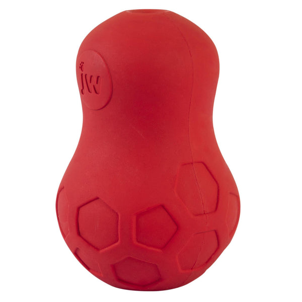 JW Pet Jouet distributeur de friandises Tumble Teez pour chiens, Rouge