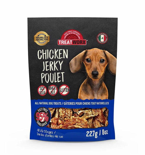 Treatworx Friandises au jerky de poulet pour chiens