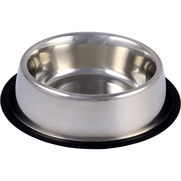 Unleashed Gamelle antidérapante pour animaux en acier inoxydable