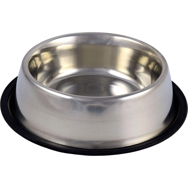 Unleashed Gamelle antidérapante pour animaux en acier inoxydable