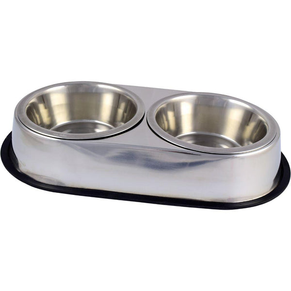 Unleashed Gamelle double Diner en acier inoxydable, emballée
