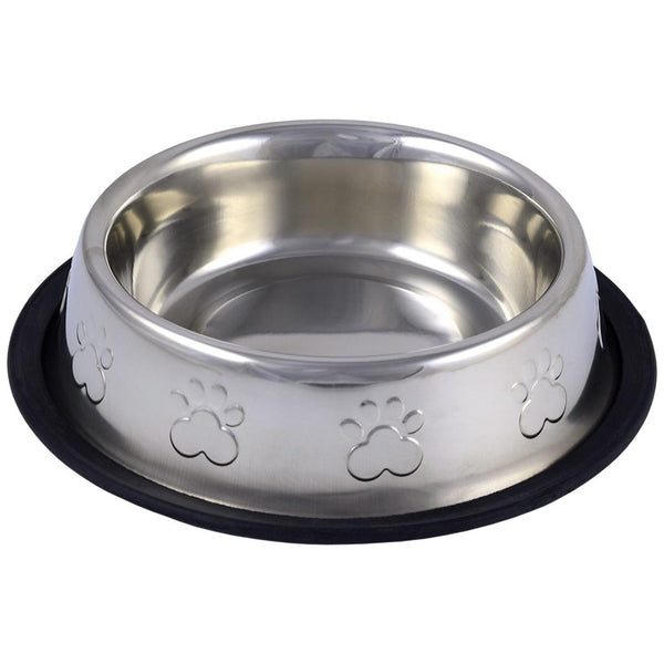 Unleashed Bol pour animaux renforcé en acier inoxydable antidérapant},{