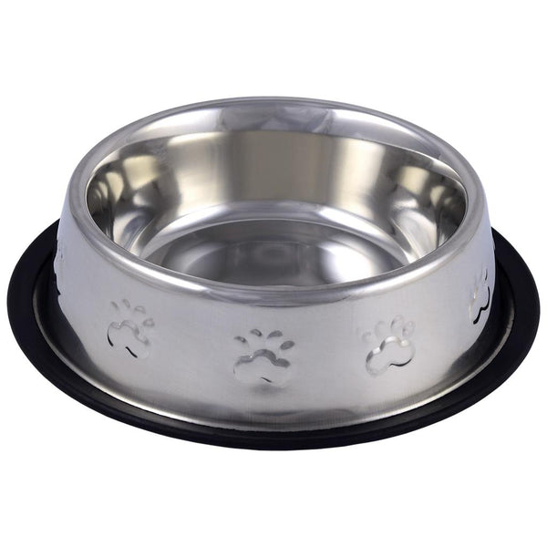 Unleashed Bol pour animaux renforcé en acier inoxydable antidérapant},{