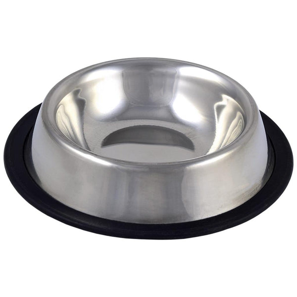Unleashed Assiette pour chat en acier inoxydable antidérapante