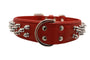 Angel Amsterdam Collier clouté multi-lignes pour chien, Rouge Valentine