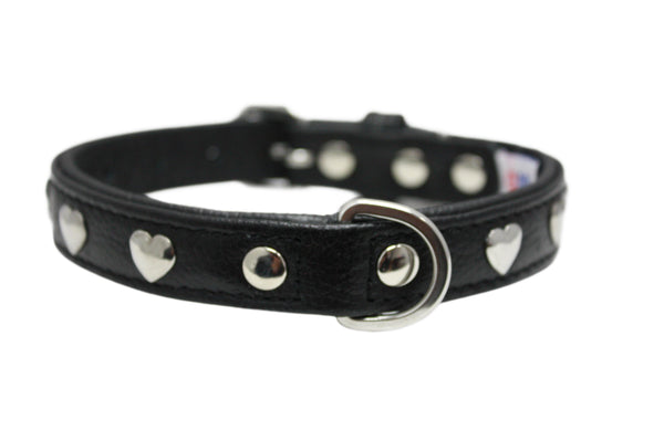 Angel Rotterdam Collier pour chien Hearts, Noir Minuit