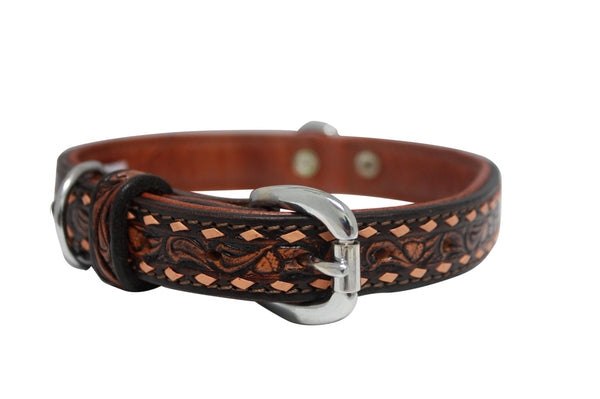 Angel Tucson Dog Collar, Brown