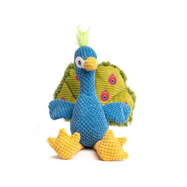 fabdog Floppy Plush Dog Toy, Peacock