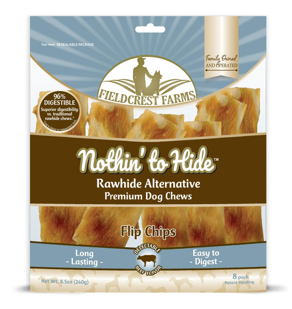 Fieldcrest Farms Nothin' to Hide Beef Flip Chips Dog Treats