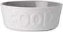 PetRageous Gamelle pour chien Back to Basics NOURRITURE, Blanc/Gris