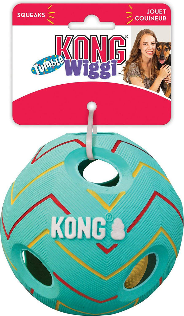 KONG Wiggi Tumble Dog Toy, Assorted Colors
