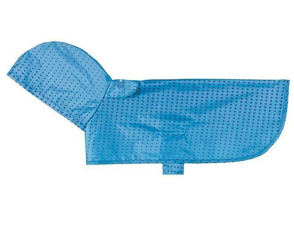 RC Pets Packable Rain Dog Poncho, Cyan Halftone